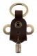 Cle Timekeepers + Porte Cle Cuir - Antique Brass