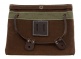 WAXED CANVAS GIG POUCH - BROWN