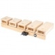 PERCUSSION WOOD TEMPLE BLOCK SET