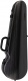 4/4 HIGHTECH CONTOURED VIOLIN CASE - BLACK LAZURE