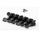 TUNING MACHINES GUIDE 6 ONLINE BLACK SATIN BLACK, BLACK BUTTON, STRAIGHT