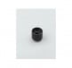 METAL DOME BUTTON PLASTIC INSERT SATIN BLACK