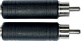 Adaptateur RCA M/jack Fem.em. 6.35 - Lot de 2