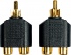 Adaptateur RCA Male 2 RCA Fem. - Lot de 2