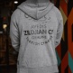 Grey Hooded Jacket Size M