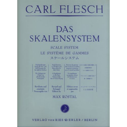 RIES UND ERLER Flesch Carl - Le Systeme De Gammes - Violon