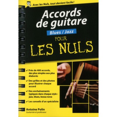 First Interactive Pour Les Nuls Accords Guitare Blues Jazz Format Poche - 
