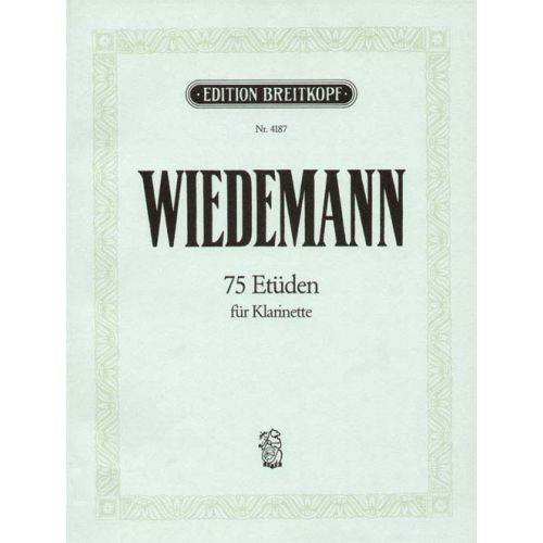 EDITION BREITKOPF WIEDEMANN LUDWIG - 75 ETUDEN - CLARINET