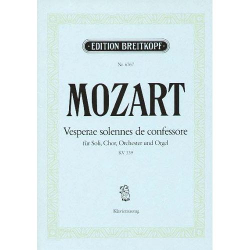 MOZART WOLFGANG AMADEUS - VESPERAE SOLENNES KV 339 - SOLI CHOIR AND ORCHESTRA