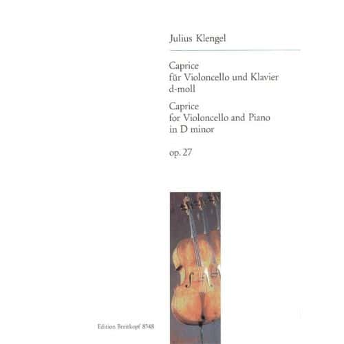 KLENGEL JULIUS - CAPRICE OP. 27 - CELLO, PIANO