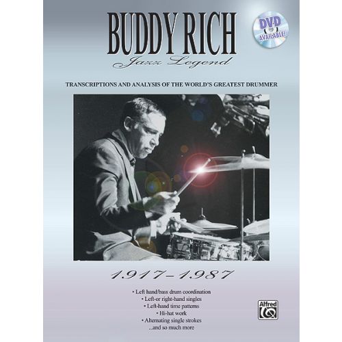 ALFRED PUBLISHING RICH BUDDY - BUDDY RICH JAZZ LEGEND 1917-1987 - DRUM