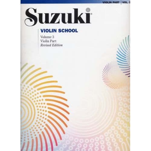 SUZUKI VIOLIN SCHOOL VIOLIN PART VOL.3 REV. EDITION - VIOLON