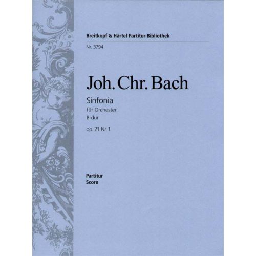 BACH JOHANN CHRISTIAN - SINFONIA B-DUR OP. 21/1 - ORCHESTRA