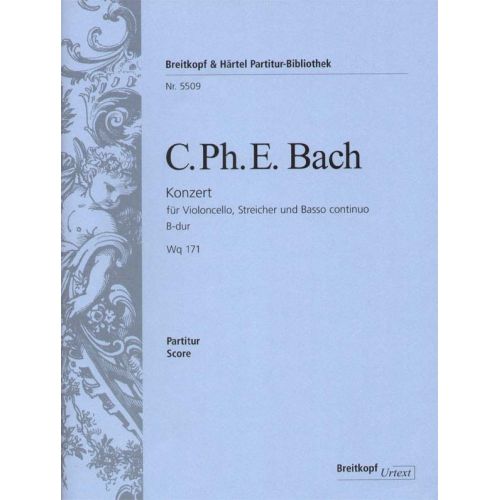  Bach Carl Philipp Emanuel - Cellokonzert B-dur Wq 171 - Cello, Orchestra