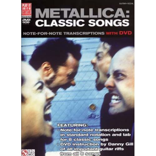 METALLICA - CLASSIC SONGS + DVD - GUITAR TAB