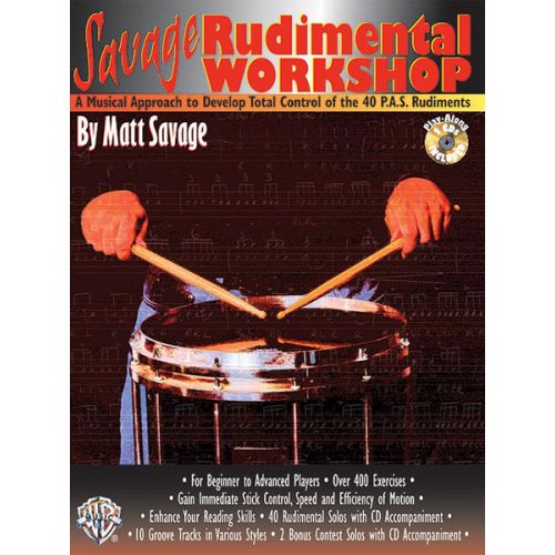  Savage Matt - Savage Rudimental Workshop + 2cds - Drum