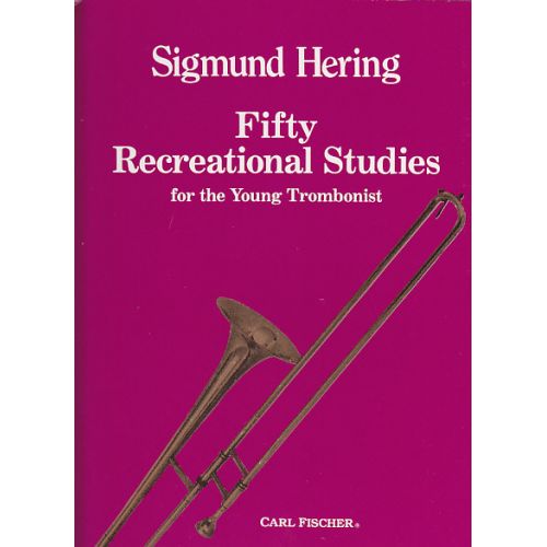 CARL FISCHER Hering - 50 Recreational Studies - Trombone