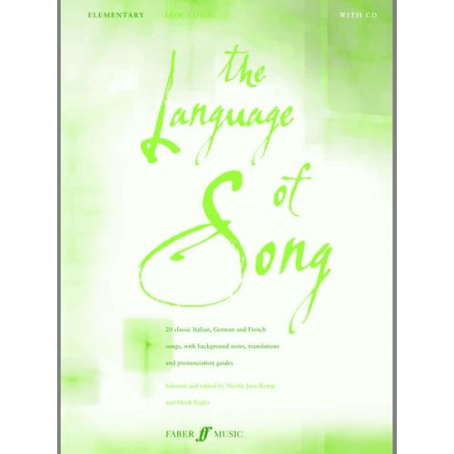 FABER MUSIC PEGLER H / KEMP N J - LANGUAGE OF SONG - ELEMENTARY (LOW VC) - LOW VOICE AND PIANO (PAR 10 MINIMUM)