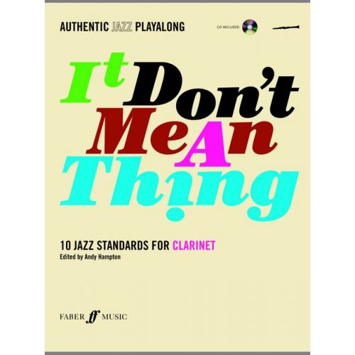 FABER MUSIC HAMPTON ANDY - IT DON'T MEAN A THING + CD - CLARINET AND PIANO
