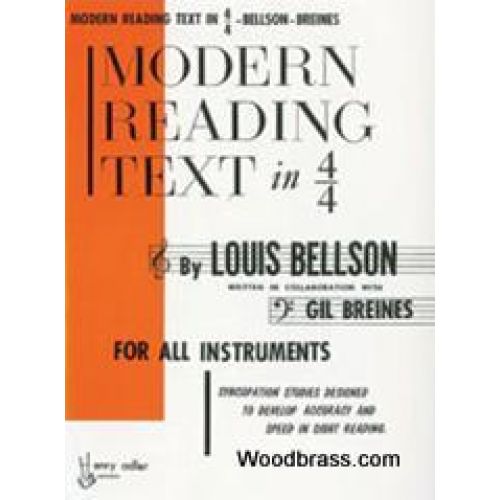 WARNER BROS BELLSON LOUIS - MODERN READING TEXT IN 4/4 TIME