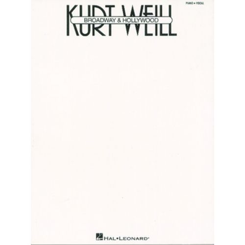  Weill Kurt - Broadway & Hollywood - Pvg