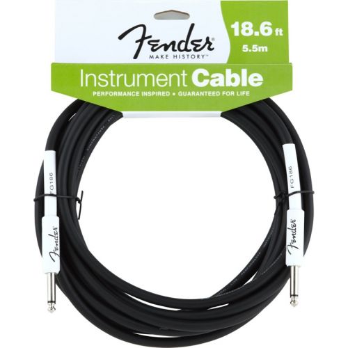 FENDER PERFORMANCE SERIES INSTRUMENT CABLE 18.6' BLACK