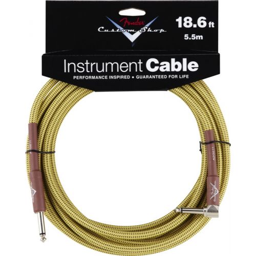 FENDER CUSTOM SHOP SERIES CABLE 18.6' ANGLE TWEED