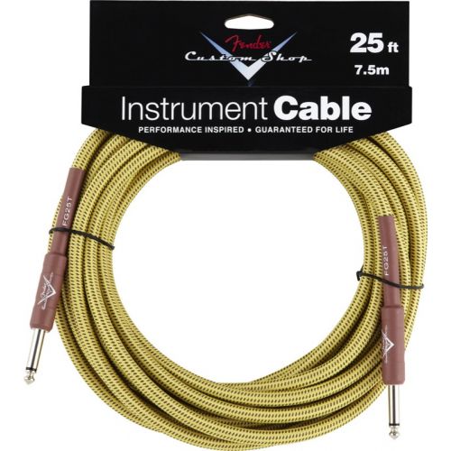 FENDER CUSTOM SHOP SERIES CABLE 25' TWEED