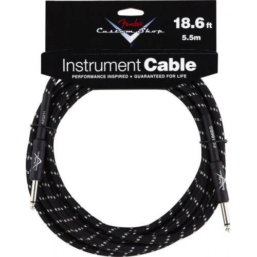 FENDER CUSTOM SHOP SERIES CABLE 18.6' BLACK TWEED