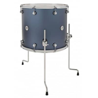 DW DRUM WORKSHOP TOM BASSE DESIGN BLUE SLATE 18x16