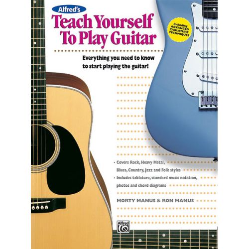 MANUS MORTON - TEACH YOURSELF TO PLAY GUITAR BOOK + CD - GUITAR