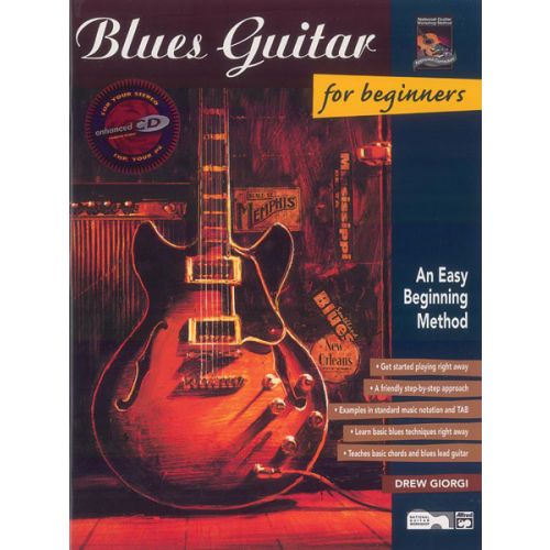 GIORGI DREW - BLUES GUITAR FOR BEGINNERS + CD - GUITAR