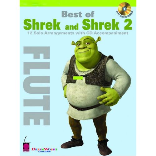 Sheet Music Shrek And Shrek 2 Best Of + Cd Flute And Piano (Flute