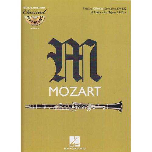 HAL LEONARD MOZART W.A. - CONCERTO EN LA MAJEUR KV 622 + CD - CLARINETTE
