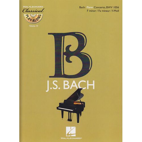 HAL LEONARD BACH J.S. - CONCERTO EN FA MINEUR BWV 1056 + CD - PIANO