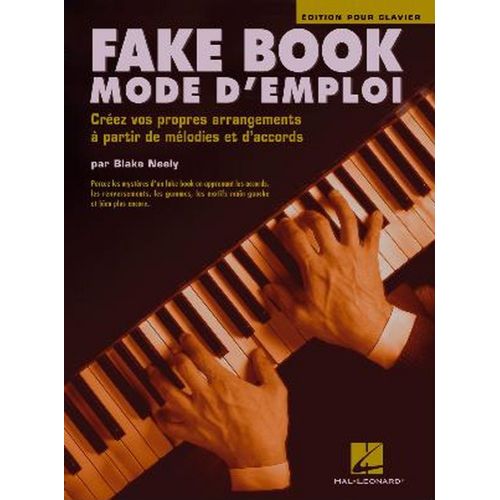 NEELY BLAKE - FAKE BOOK MODE D'EMPLOI - CLAVIER