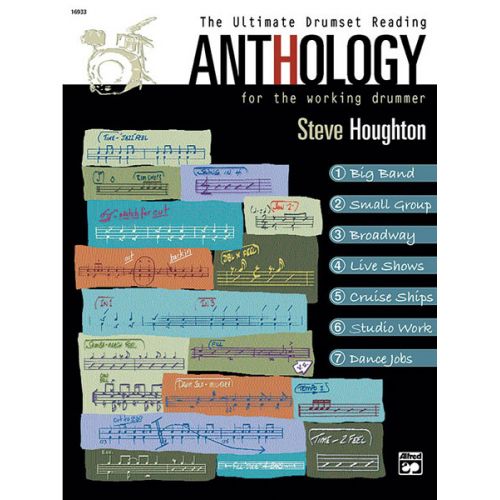 HOUGHTON STEVE - ULTIMATE DRUMSET READING ANTHOLOGY + CD - DRUM