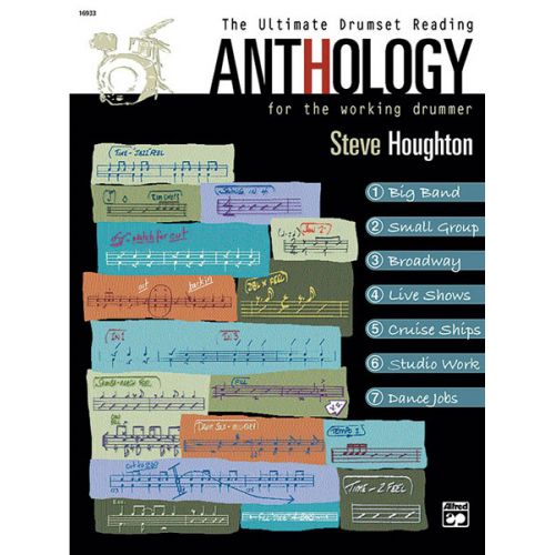 ALFRED PUBLISHING HOUGHTON STEVE - ULTIMATE DRUMSET READING ANTHOLOGY + CD - DRUM