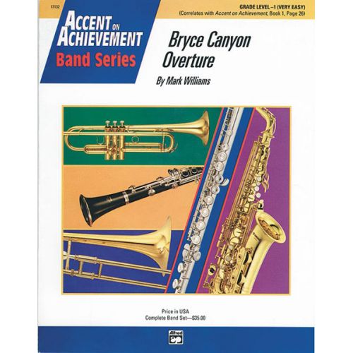 ALFRED PUBLISHING WILLIAMS JOHN - BRYCE CANYON OVERTURE - SYMPHONIC WIND BAND