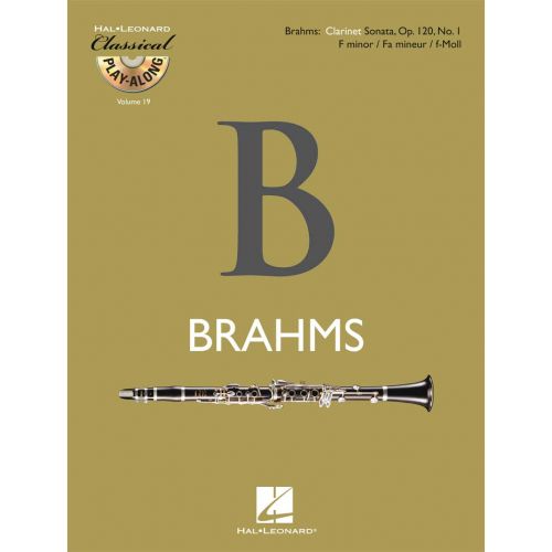HAL LEONARD BRAHMS J. - CLARINET SONATA OP.120 N°1 + CD - CLARINETTE
