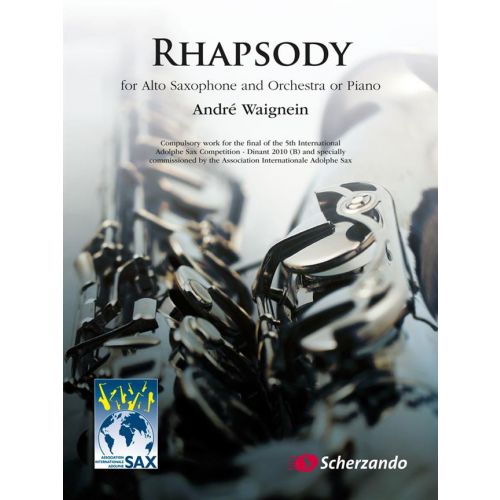  Waignein A. - Rhapsody - Saxophone Alto Et Piano