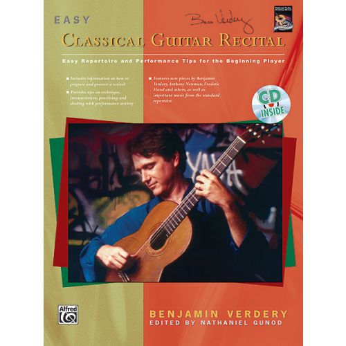 VERDERY BENJAMIN - EASY CLASSICAL GUITAR RECITAL + CD - GUITAR