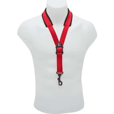 S19SH - COLLARE SASSOFONO CONFORT ALTO / TENORE ROJO L (SNAP HOOK)