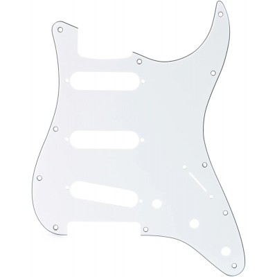 Pickguard Strat SSS White