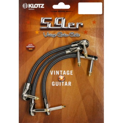 KLOTZ VINPAN0015 VINTAGE PANHEAD PATCH 0,15M JACK 2P.90-JACK 2P. 90