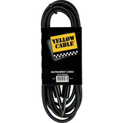 YELLOW CABLE GP63D 3M./10FT. 1/4 PHONE MALE