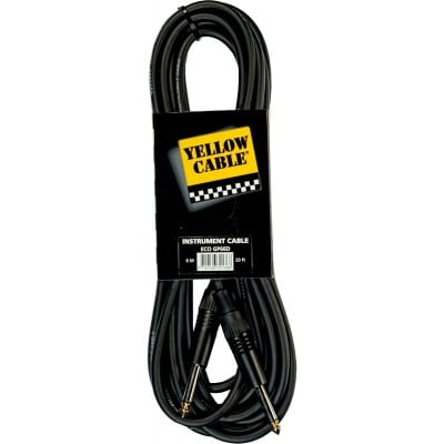 YELLOW CABLE GP66D 6M./20FT. 1/4 PHONE MALE