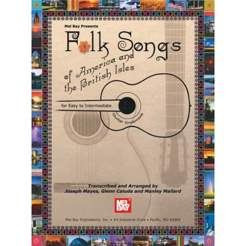 MEL BAY CALUDA GLENN - FOLK SONGS OF AMERICA AND THE BRITISH ISLES - GUITAR