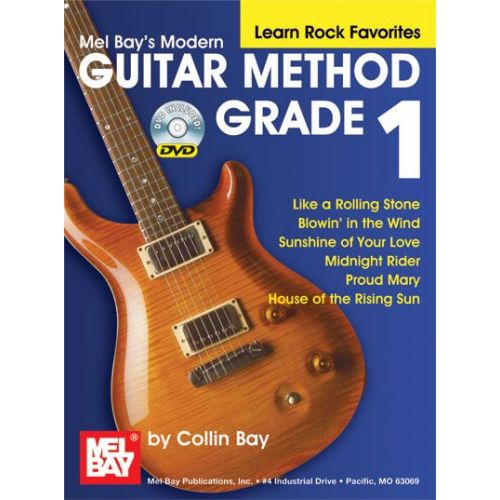 BAY COLLIN - MODERN GUITAR METHOD GRADE 1, LEARN ROCK FAVORITES + DVD - GUITAR