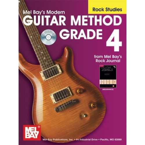 MEL BAY MODERN GUITAR METHOD GRADE 4, ROCK STUDIES + CD - GUITAR